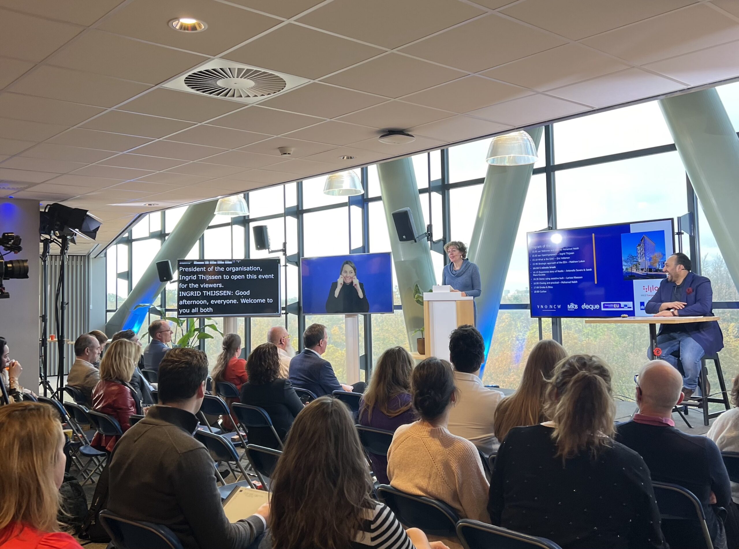 Foto van de zaal tijdens het EAA-event