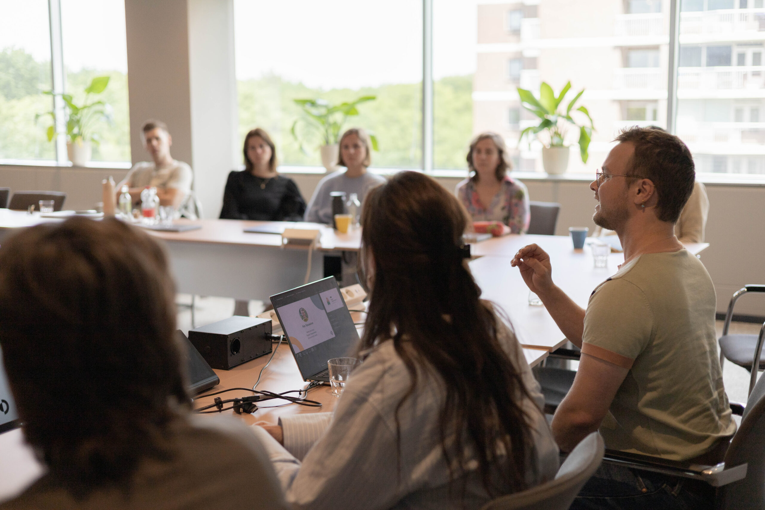 Foto van de sprekers tijdens de workshopmiddag.